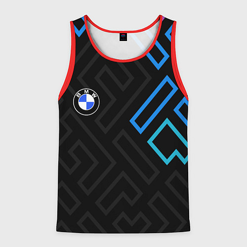 Мужская майка без рукавов BMW brand color carbon / 3D-Красный – фото 1