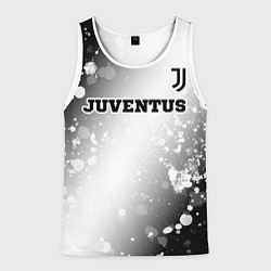 Майка-безрукавка мужская Juventus sport на светлом фоне посередине, цвет: 3D-белый