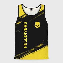 Майка-безрукавка мужская Helldivers: Skull Logo, цвет: 3D-черный