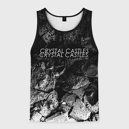 Мужская майка без рукавов Crystal Castles black graphite / 3D-Черный – фото 1