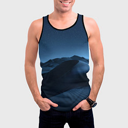 Майка-безрукавка мужская Дюна - звездное небо, цвет: 3D-черный — фото 2