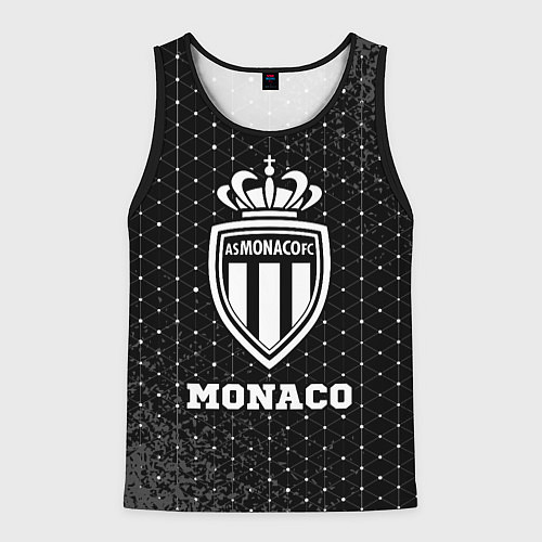 Мужская майка без рукавов Monaco sport на темном фоне / 3D-Черный – фото 1