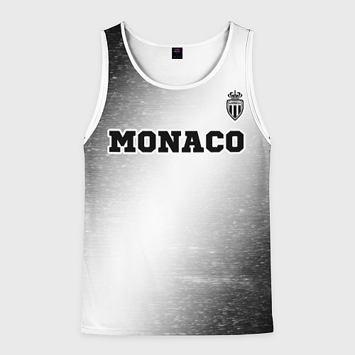Мужская майка без рукавов Monaco sport на светлом фоне посередине / 3D-Белый – фото 1