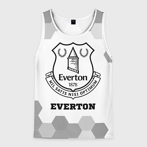 Мужская майка без рукавов Everton sport на светлом фоне / 3D-Белый – фото 1