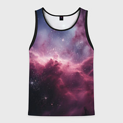 Майка-безрукавка мужская Абстрактный космос фантастика, цвет: 3D-черный