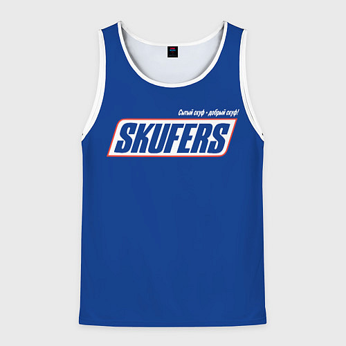 Мужская майка без рукавов Skufers / 3D-Белый – фото 1