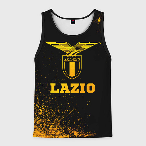 Мужская майка без рукавов Lazio - gold gradient / 3D-Черный – фото 1