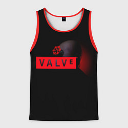 Майка-безрукавка мужская Valve afro logo, цвет: 3D-красный