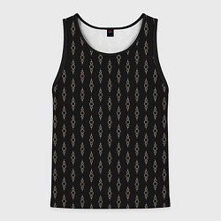 Мужская майка без рукавов Чёрный горошки-цепочки