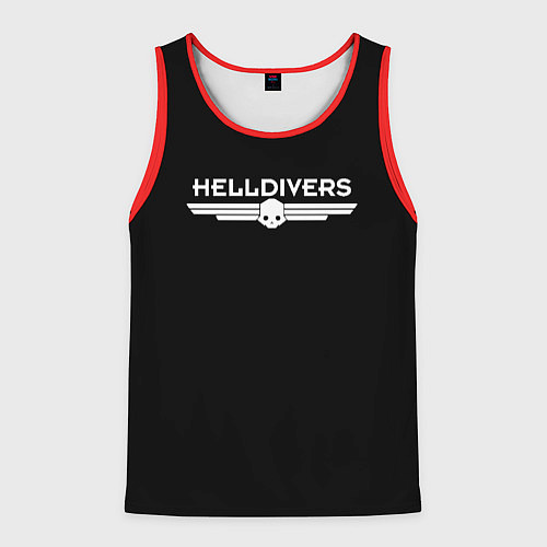 Мужская майка без рукавов Helldivers Logo / 3D-Красный – фото 1