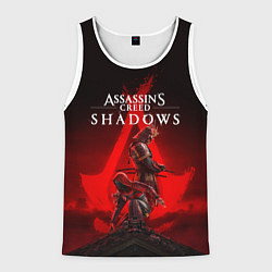 Майка-безрукавка мужская Главные герои Assassins creed shadows, цвет: 3D-белый