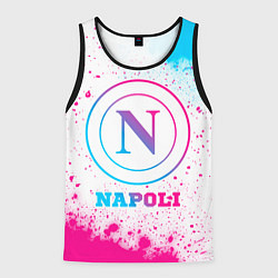 Мужская майка без рукавов Napoli neon gradient style