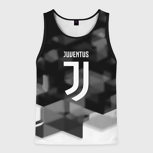 Мужская майка без рукавов Juventus geometry fc / 3D-Черный – фото 1