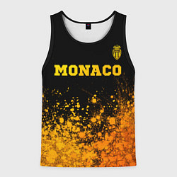 Майка-безрукавка мужская Monaco - gold gradient посередине, цвет: 3D-черный