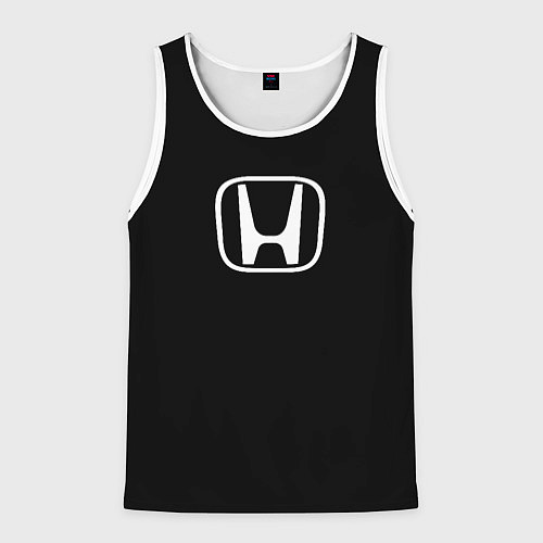 Мужская майка без рукавов Honda white logo / 3D-Белый – фото 1