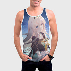 Майка-безрукавка мужская Honkai Star Rail Firefly smile, цвет: 3D-белый — фото 2