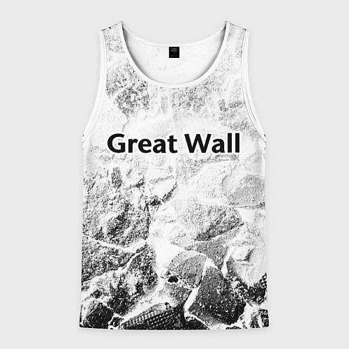 Мужская майка без рукавов Great Wall white graphite / 3D-Белый – фото 1