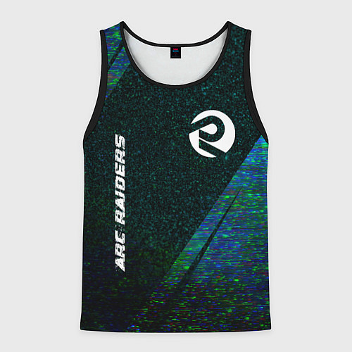 Мужская майка без рукавов ARC Raiders glitch blue / 3D-Черный – фото 1