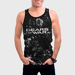 Майка-безрукавка мужская Gears of War black ice, цвет: 3D-черный — фото 2