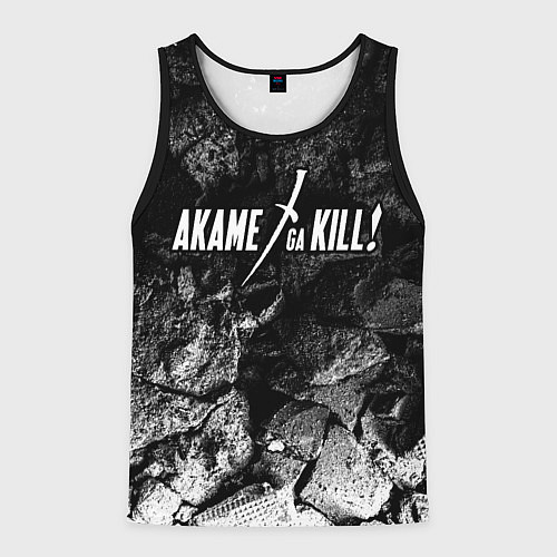 Мужская майка без рукавов Akame ga Kill black graphite / 3D-Черный – фото 1