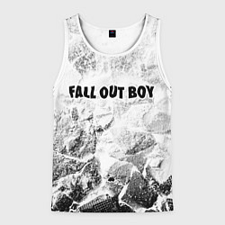 Майка-безрукавка мужская Fall Out Boy white graphite, цвет: 3D-белый