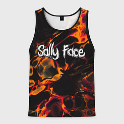 Майка-безрукавка мужская Sally Face red lava, цвет: 3D-черный