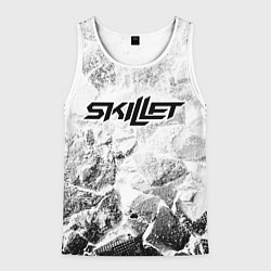 Мужская майка без рукавов Skillet white graphite
