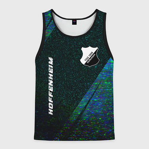 Мужская майка без рукавов Hoffenheim glitch blue / 3D-Черный – фото 1