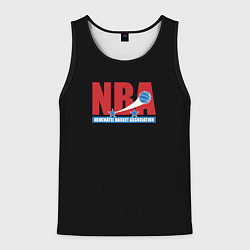 Майка-безрукавка мужская NBA sport basketball, цвет: 3D-черный