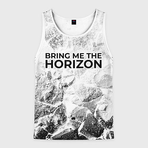 Мужская майка без рукавов Bring Me the Horizon white graphite / 3D-Белый – фото 1