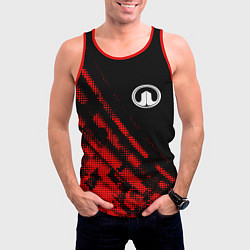 Майка-безрукавка мужская Great Wall sport grunge, цвет: 3D-красный — фото 2