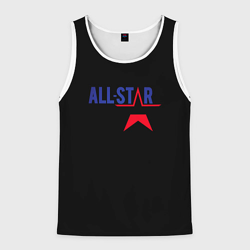 Мужская майка без рукавов All stars logo / 3D-Белый – фото 1