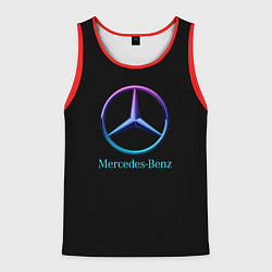 Мужская майка без рукавов Mercedes neon logo