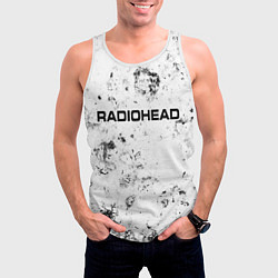 Майка-безрукавка мужская Radiohead dirty ice, цвет: 3D-белый — фото 2