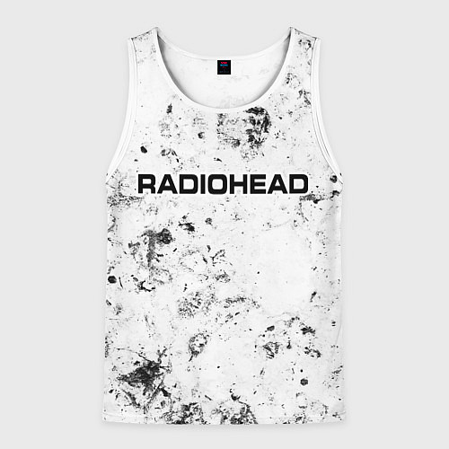 Мужская майка без рукавов Radiohead dirty ice / 3D-Белый – фото 1