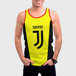 Майка-безрукавка мужская Juventus sport geometry yellow, цвет: 3D-красный — фото 2