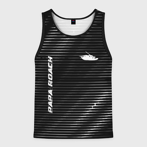 Мужская майка без рукавов Papa Roach metal rock lines / 3D-Черный – фото 1