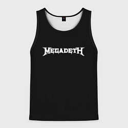 Мужская майка без рукавов Megadeth logo white