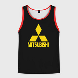 Мужская майка без рукавов Mitsubishi logo yelow