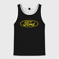 Мужская майка без рукавов Ford logo yellow
