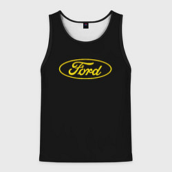 Мужская майка без рукавов Ford logo yellow