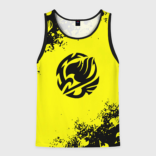 Мужская майка без рукавов Хвост феи текстура аниме / 3D-Черный – фото 1