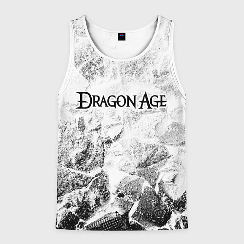 Мужская майка без рукавов Dragon Age white graphite / 3D-Белый – фото 1