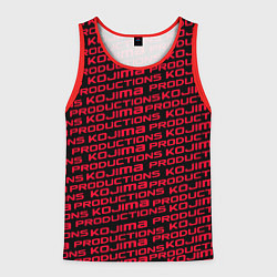 Майка-безрукавка мужская Kojima pattern game, цвет: 3D-красный