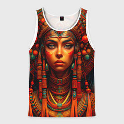 Мужская майка без рукавов Русская красавица в кокошнике