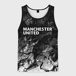 Майка-безрукавка мужская Manchester United black graphite, цвет: 3D-черный