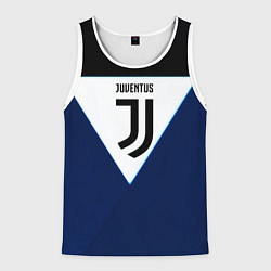 Майка-безрукавка мужская Juventus sport geometry color, цвет: 3D-белый