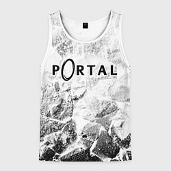 Майка-безрукавка мужская Portal white graphite, цвет: 3D-белый