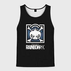 Майка-безрукавка мужская Rainbow six шутер гейм стиль, цвет: 3D-черный