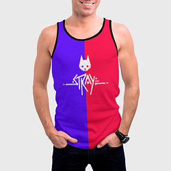 Майка-безрукавка мужская Stray cat games, цвет: 3D-черный — фото 2